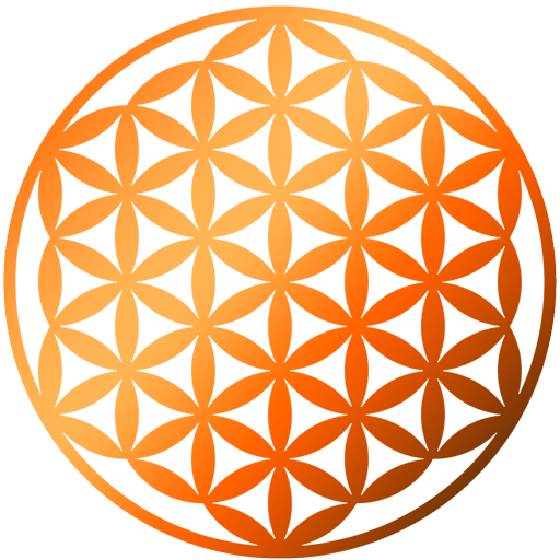 Fleur de vie utilisée comme logo pour illustrer le bien-être et l’harmonisation énergétique